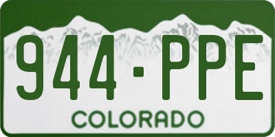 CO license plate 944PPE