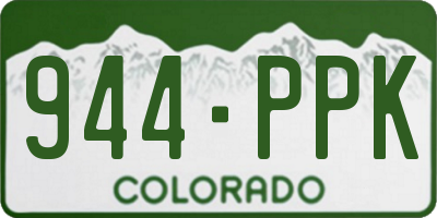 CO license plate 944PPK