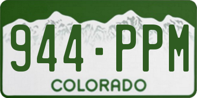 CO license plate 944PPM