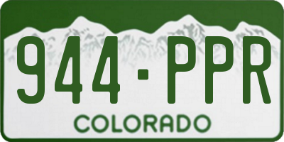 CO license plate 944PPR
