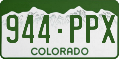 CO license plate 944PPX