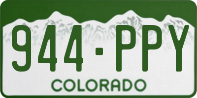 CO license plate 944PPY