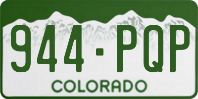 CO license plate 944PQP