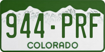 CO license plate 944PRF