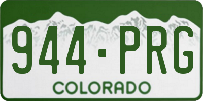 CO license plate 944PRG