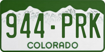 CO license plate 944PRK