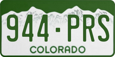 CO license plate 944PRS