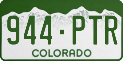 CO license plate 944PTR