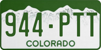CO license plate 944PTT