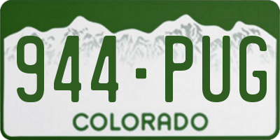 CO license plate 944PUG