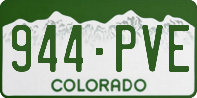 CO license plate 944PVE