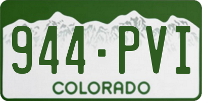CO license plate 944PVI