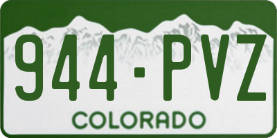 CO license plate 944PVZ