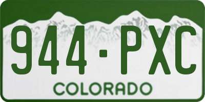 CO license plate 944PXC
