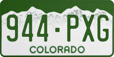 CO license plate 944PXG