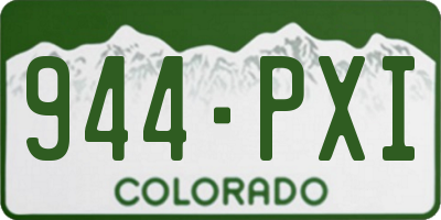 CO license plate 944PXI