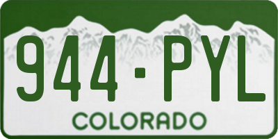 CO license plate 944PYL
