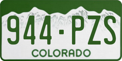 CO license plate 944PZS