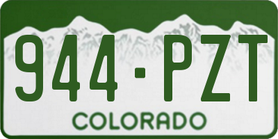 CO license plate 944PZT