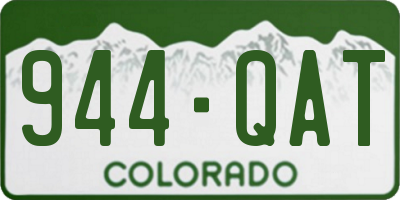 CO license plate 944QAT
