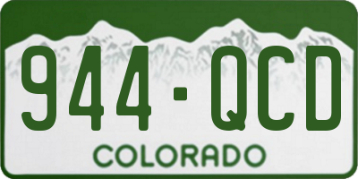 CO license plate 944QCD