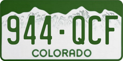 CO license plate 944QCF