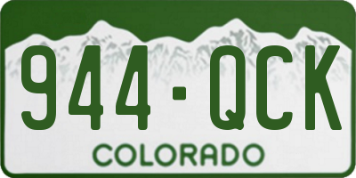 CO license plate 944QCK
