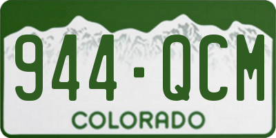 CO license plate 944QCM