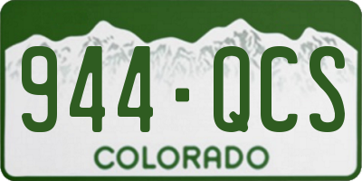CO license plate 944QCS