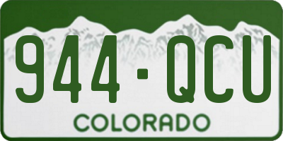 CO license plate 944QCU