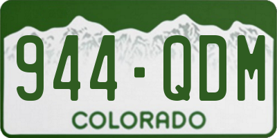 CO license plate 944QDM