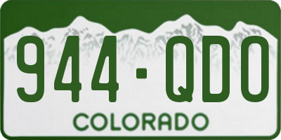 CO license plate 944QDO