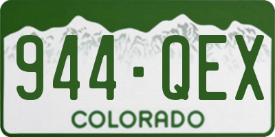 CO license plate 944QEX
