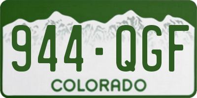 CO license plate 944QGF