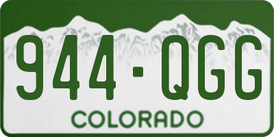 CO license plate 944QGG