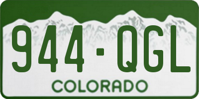 CO license plate 944QGL