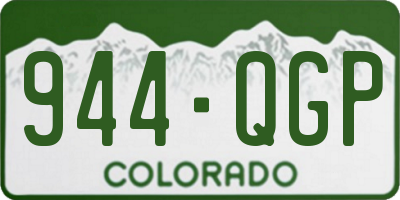 CO license plate 944QGP
