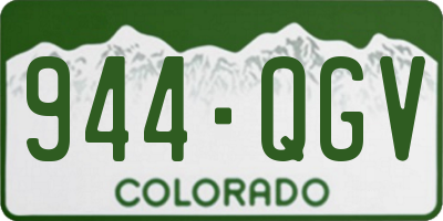 CO license plate 944QGV