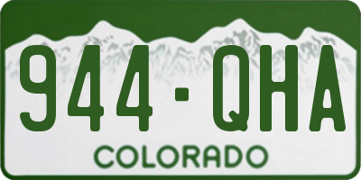 CO license plate 944QHA