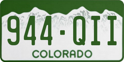 CO license plate 944QII