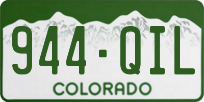 CO license plate 944QIL