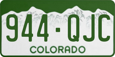 CO license plate 944QJC