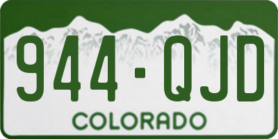 CO license plate 944QJD