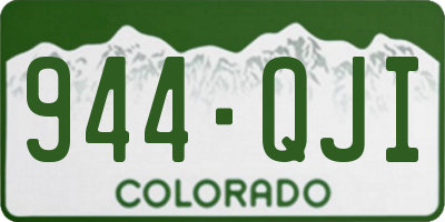 CO license plate 944QJI