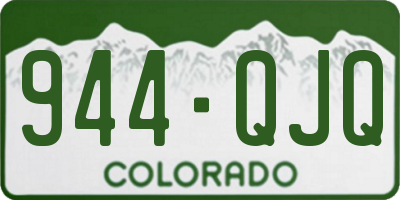 CO license plate 944QJQ