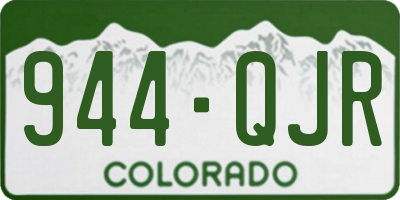 CO license plate 944QJR