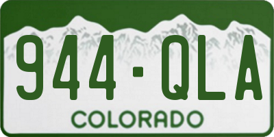 CO license plate 944QLA