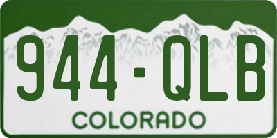 CO license plate 944QLB
