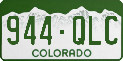 CO license plate 944QLC