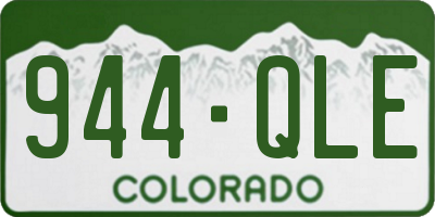 CO license plate 944QLE